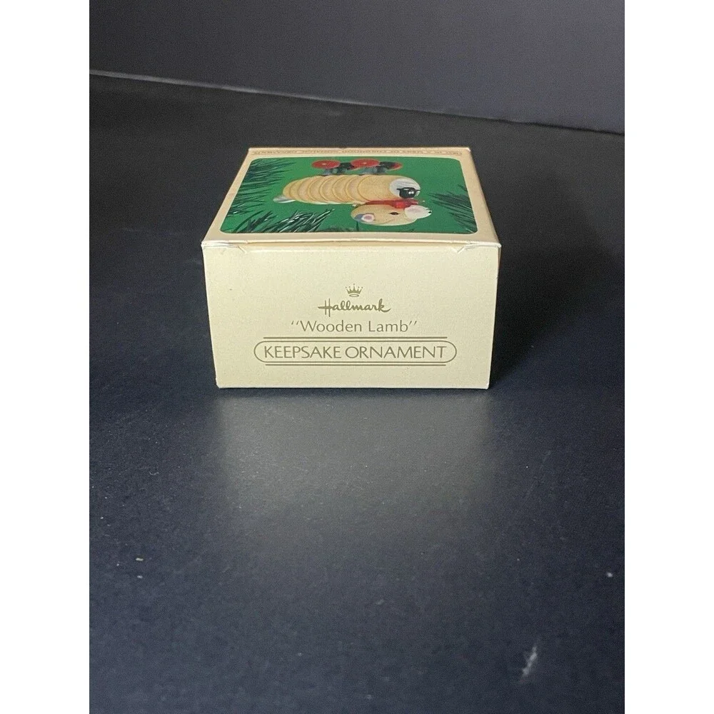 Hallmark Wooden Lamb 1984 Childhood Nostalgic Series